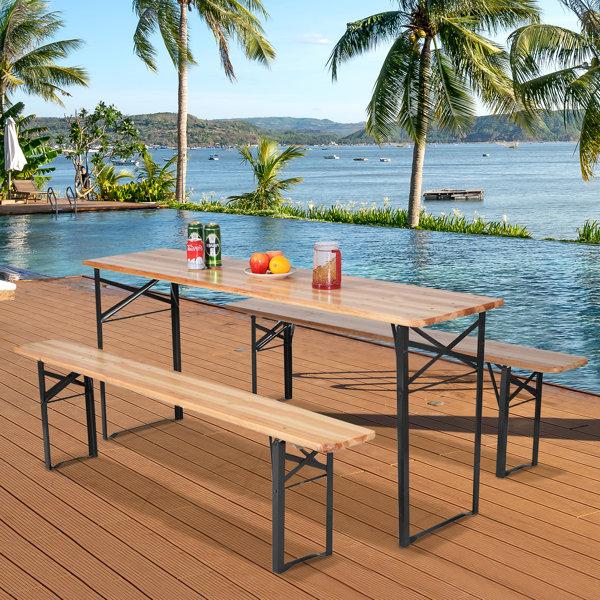 Steelside™ Joey 4 Person Rectangular Outdoor Dining Set Wayfair Canada